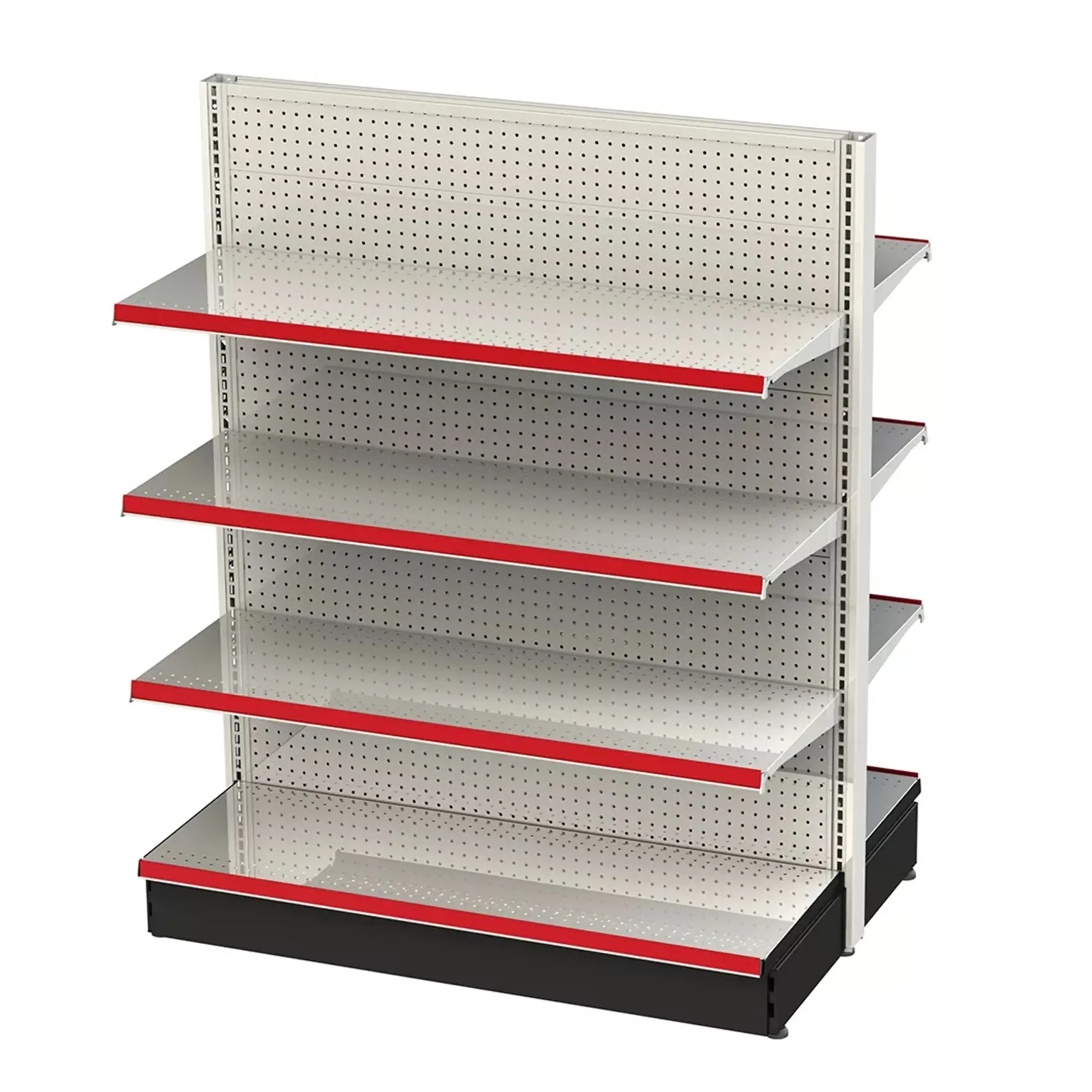 Double-sided goldola shelve